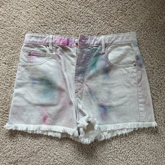 Isabel Marant Etoile Lesiabb Short in Celadon Tie Dye Size...